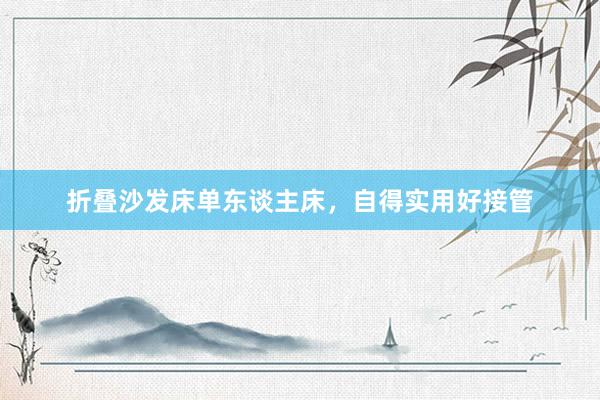 折叠沙发床单东谈主床，自得实用好接管